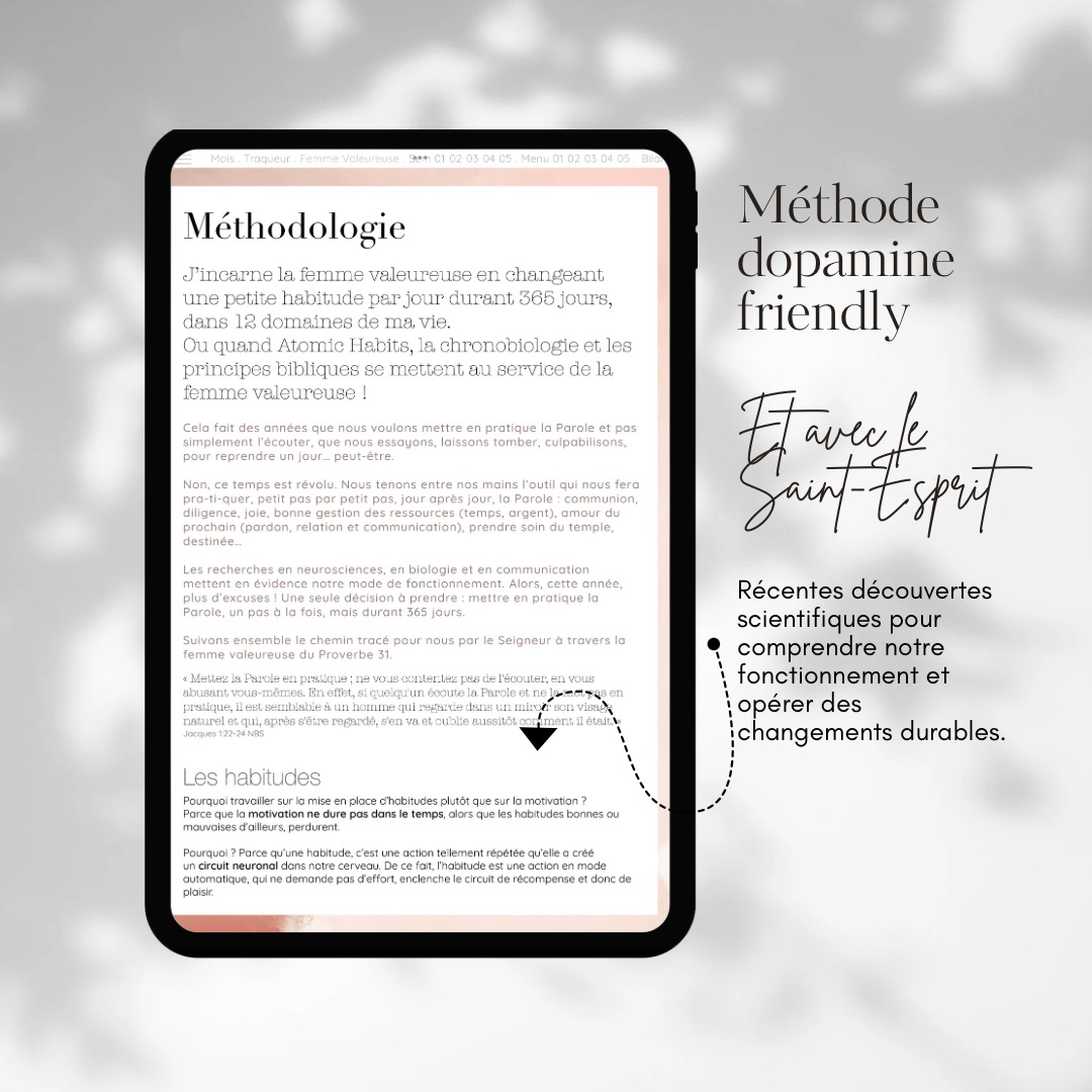 Planner digital chrétien Femme Valeureuse – Image 4