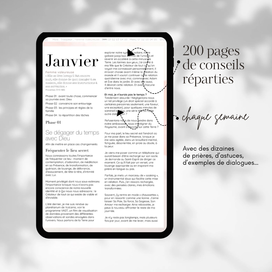 Planner digital chrétien Femme Valeureuse – Image 6